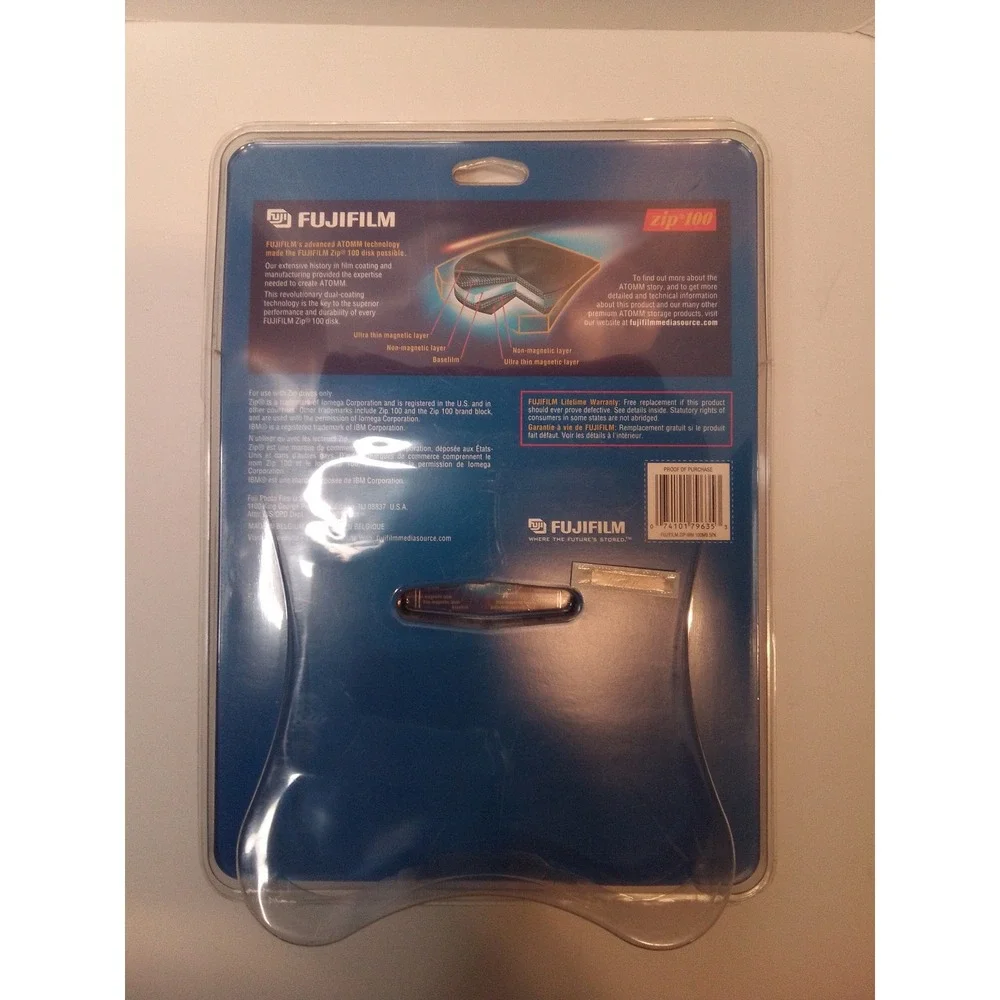 Fujifilm Zip 100MB Disk 5 Pack IBM Formatted Sealed